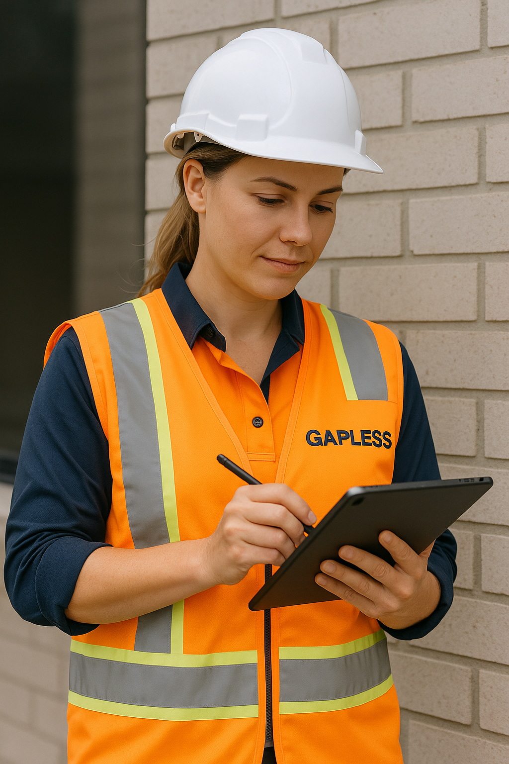 Gapless estimator preparing a caulking quote on site